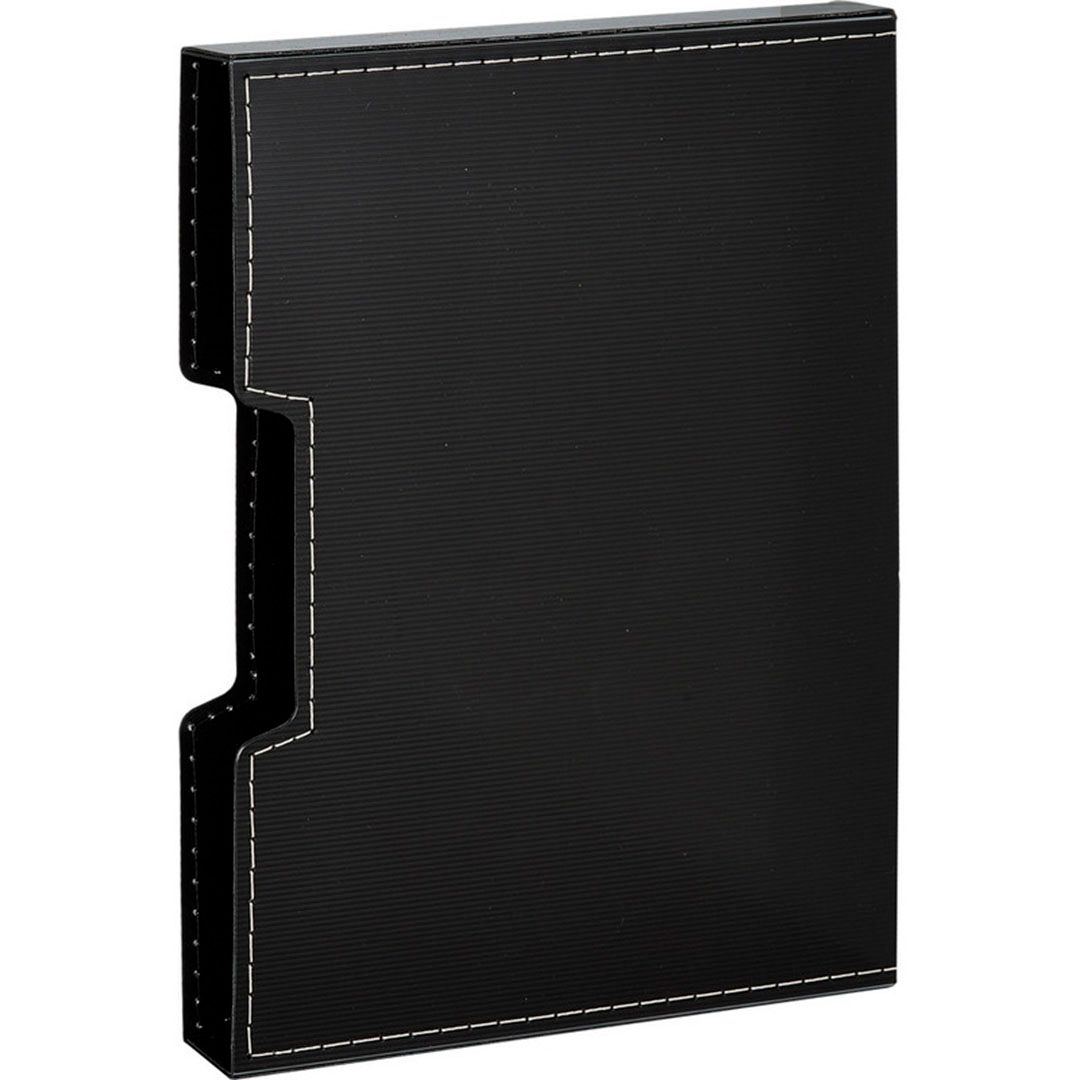 Папка файловая на 80 файлов Attache, А4 формат, корешок 35 мм, черная, в коробе / Папки файловые №3