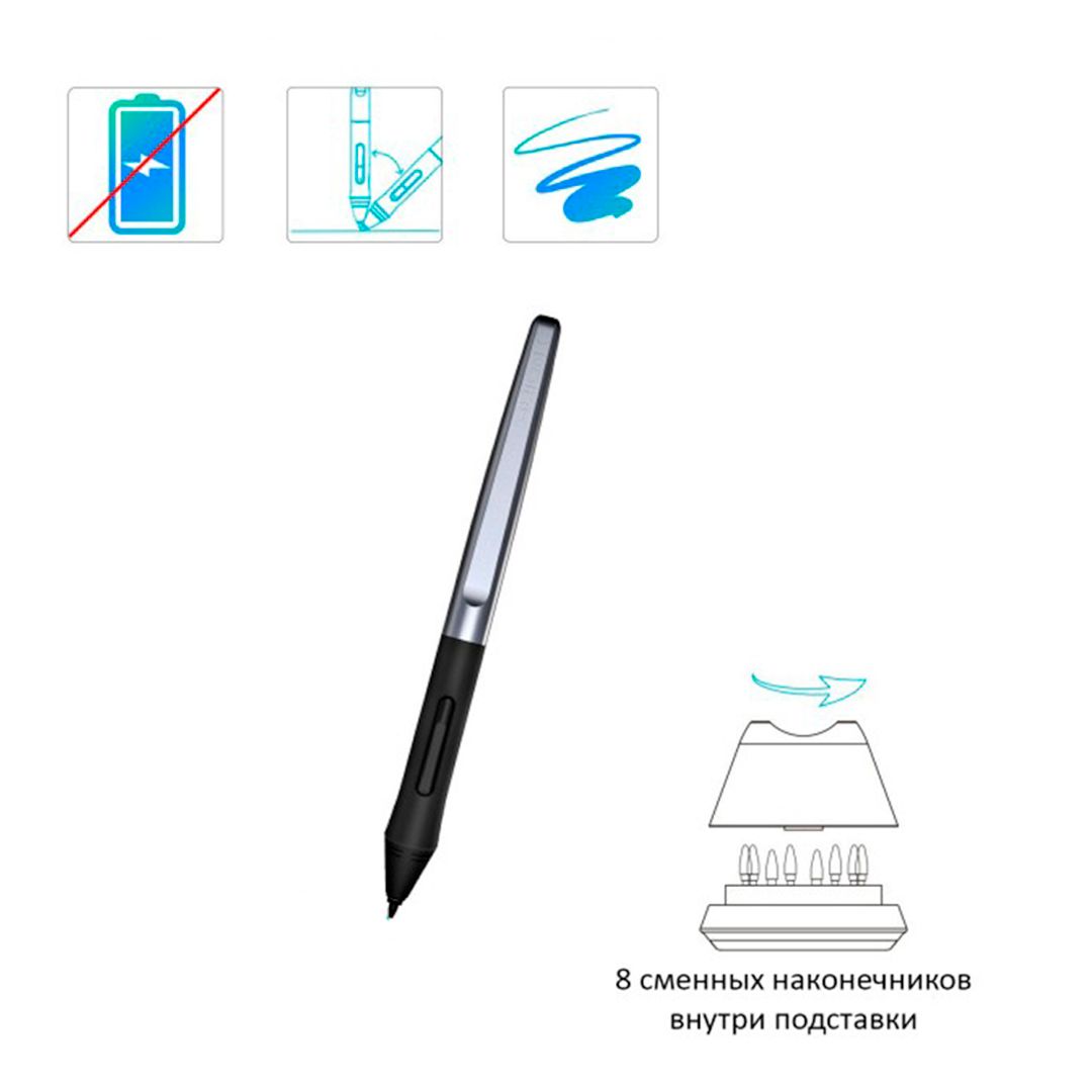Планшет графический Huion, HS610, 158,8*99,2 мм, черный / null №2