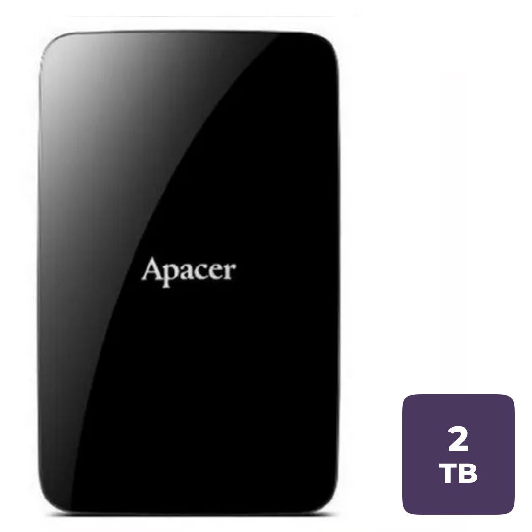 Жесткий диск 2 TB, Apacer AC233, 2,5", USB 3.2, черный / Внешние жесткие диски