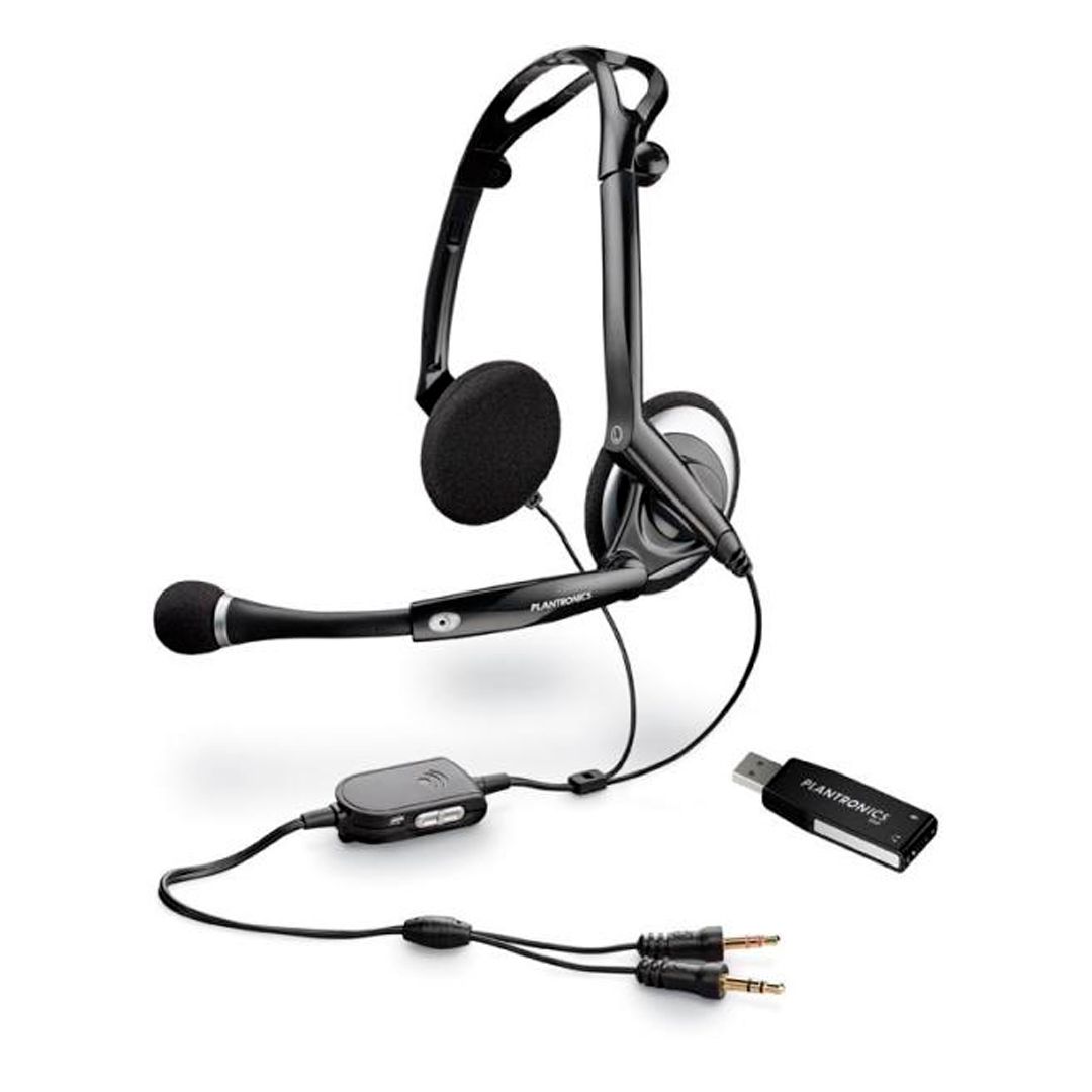 Гарнитура Plantronics Audio 400 DSP, диапазон частот 10-25000 Гц, черная / Гарнитуры №2