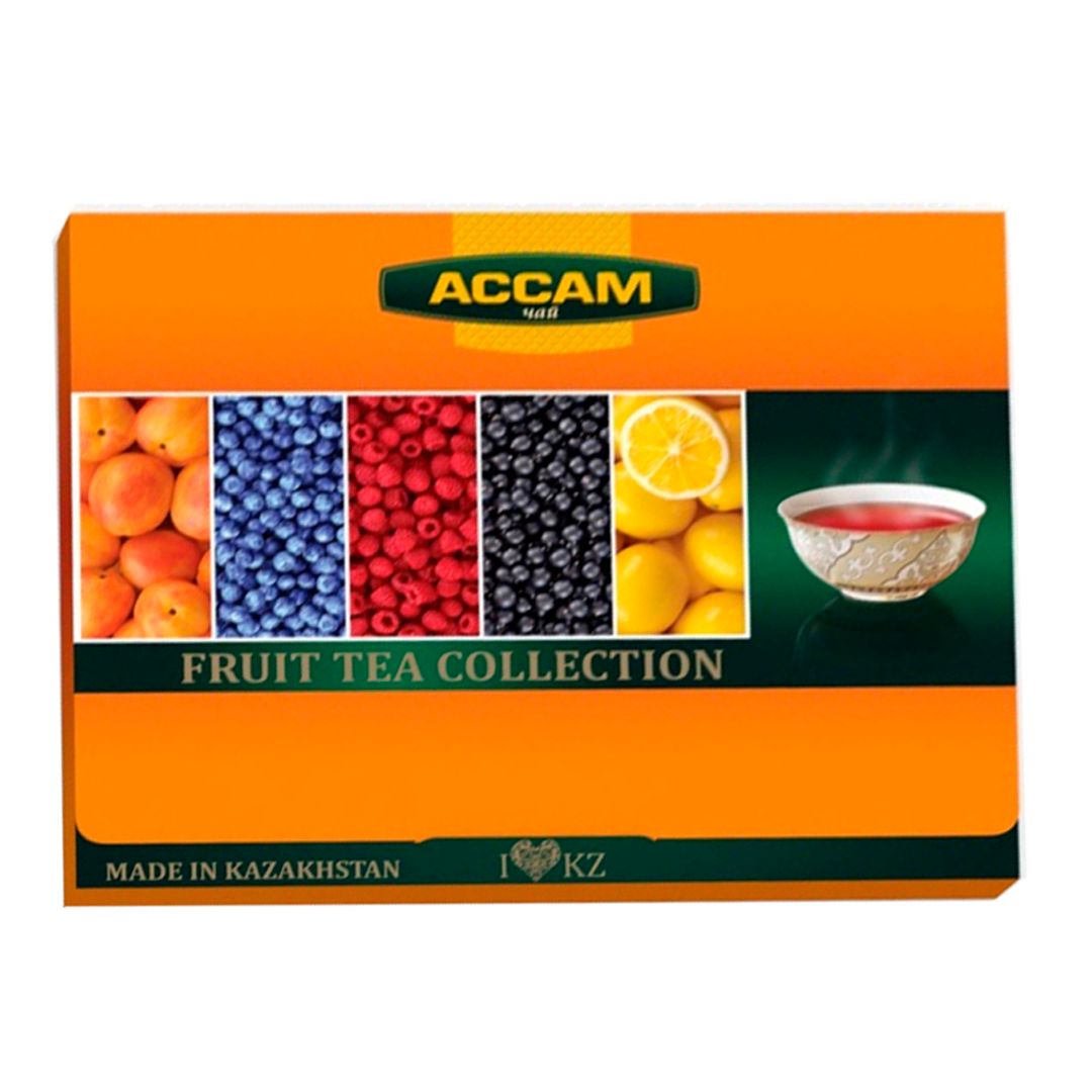 Подарочный набор чая Ассам "Fruit Tea Collection", 7 вкусов, 24 пакетиков, ассорти / Чай пакетированный