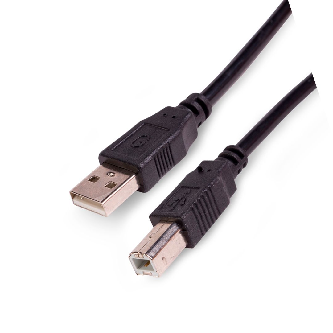 Интерфейсный кабель iPower, A-B, USB 2.0, 2 м, черный / Интерфейсные кабели