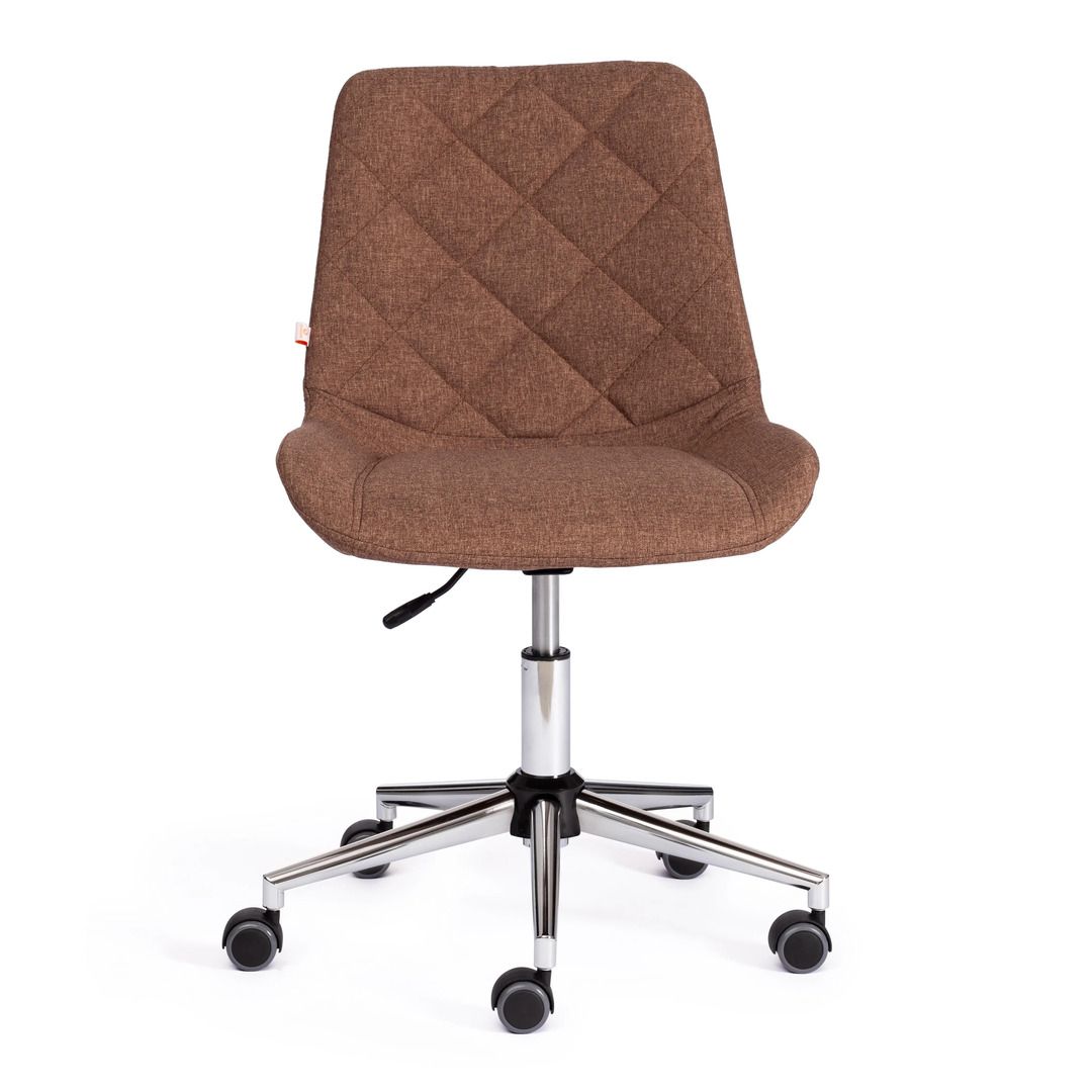 Кресло для персонала Style, хром/ткань, коричневое / Кресла для персонала №5