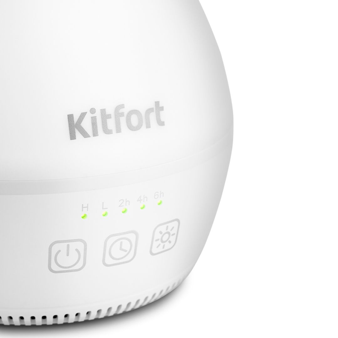 Увлажнитель воздуха Kitfort KT-2804, 900 мл, мощность 12 Вт, площадь помещения 20 м², белый / Очистители и увлажнители воздуха №2
