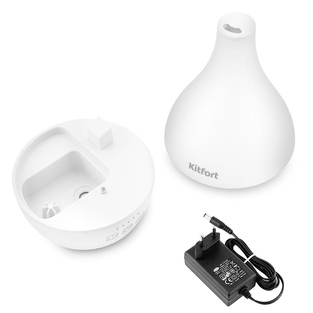 Увлажнитель воздуха Kitfort KT-2804, 900 мл, мощность 12 Вт, площадь помещения 20 м², белый / Очистители и увлажнители воздуха №5