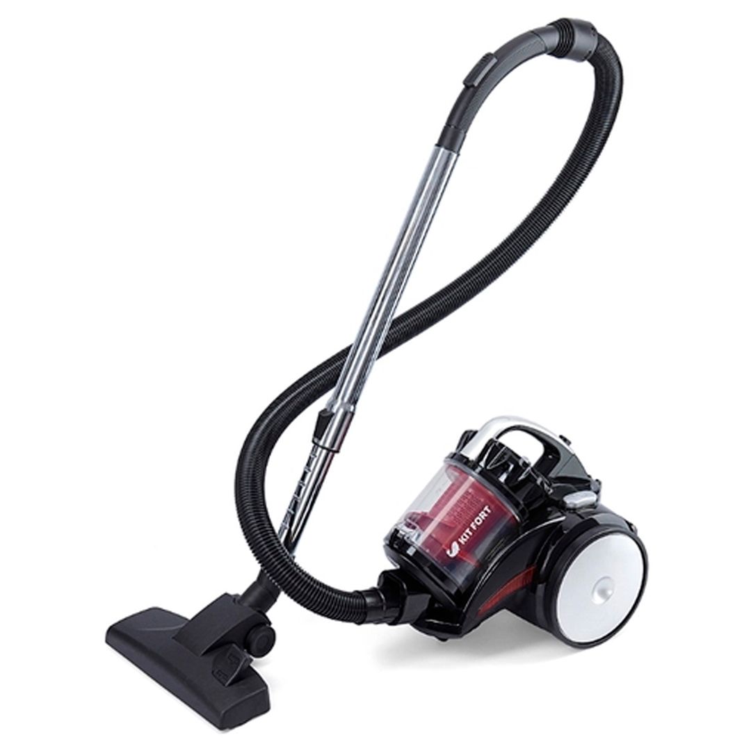 Пылесос Kitfort KT-522-1, 1400 Вт, 2 л, трубка из телескопической стали, черно-красный / Оборудование для уборки