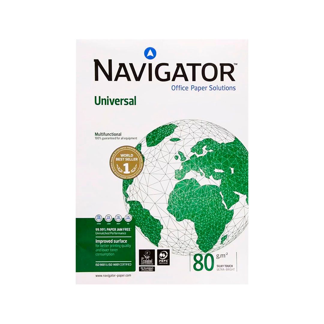 Бумага Navigator Universal, А4, 80 гр/м2, 500 листов в пачке / Бумага офисная А4