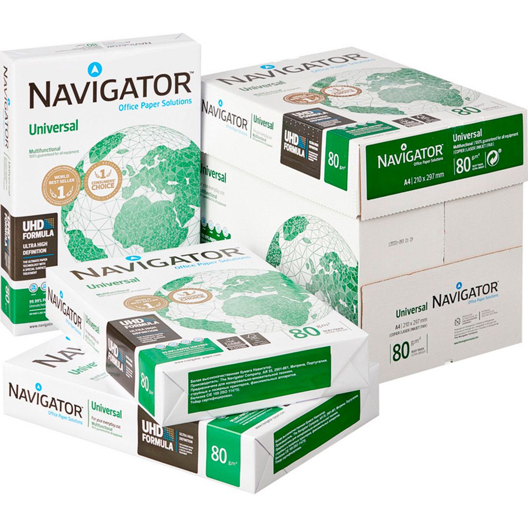 Бумага Navigator Universal, А4, 80 гр/м2, 500 листов в пачке / Бумага офисная А4 №3