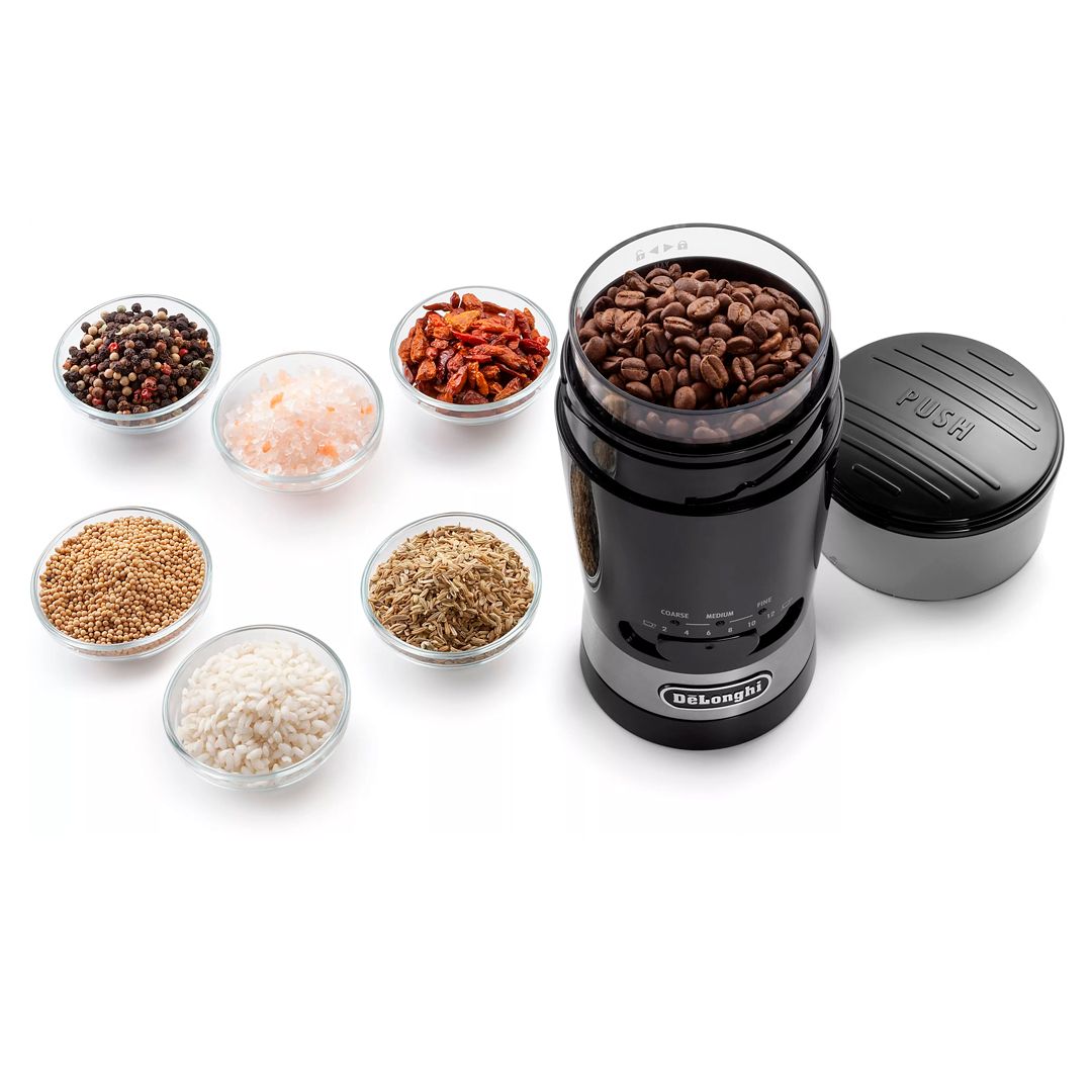 Кофемолка DeLonghi KG210, 170 Вт, вместимость 90 г, черная / Кофемолки	 №2