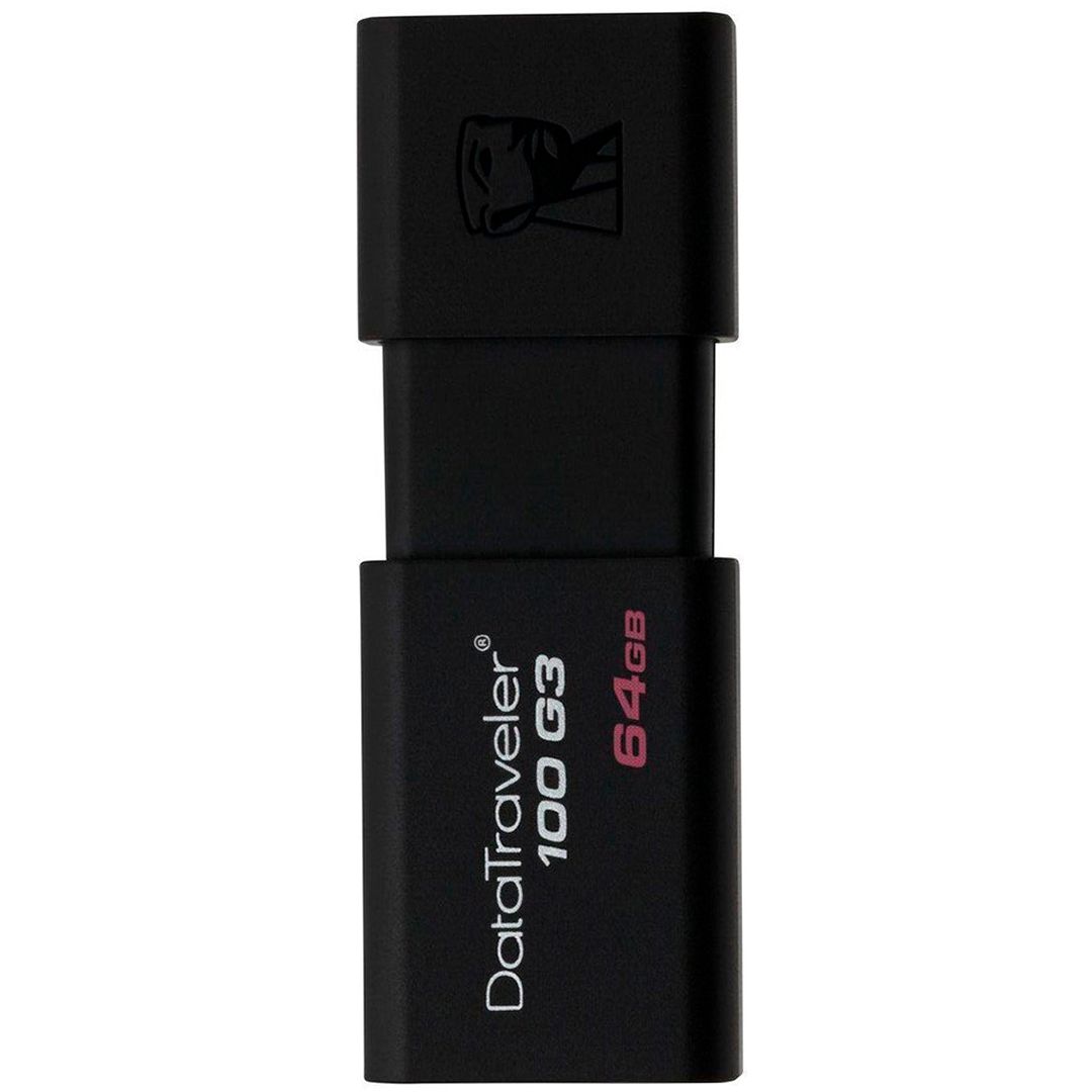 USB-флешка 64 Gb. Kingston "DT100G3", USB 3.0, черная