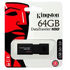 USB-флешка 64 Gb. Kingston "DT100G3", USB 3.0, черная