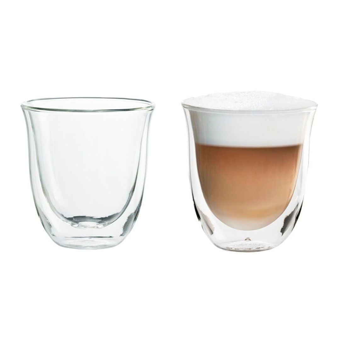Набор стаканов для капучино DeLonghi, боросиликатное стекло, 190 мл, 2 шт/упак / Посуда столовая