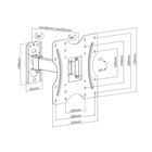 Крепление для ТВ и мониторов на стену Brateck KLA27-221, диагональ экрана 23-42"