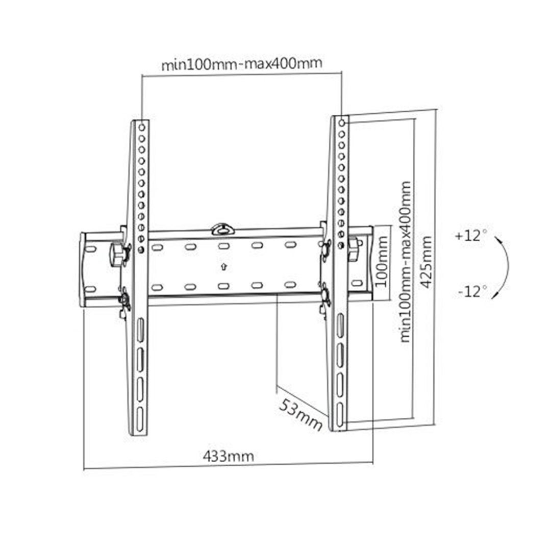 Крепление для ТВ и мониторов на стену Brateck KL21G-44T, диагональ экрана 32-55" / Кронштейны №2 oe.kz Крепление для ТВ и мониторов на стену Brateck KL21G-44T, диагональ экрана 32-55" / Кронштейны №2