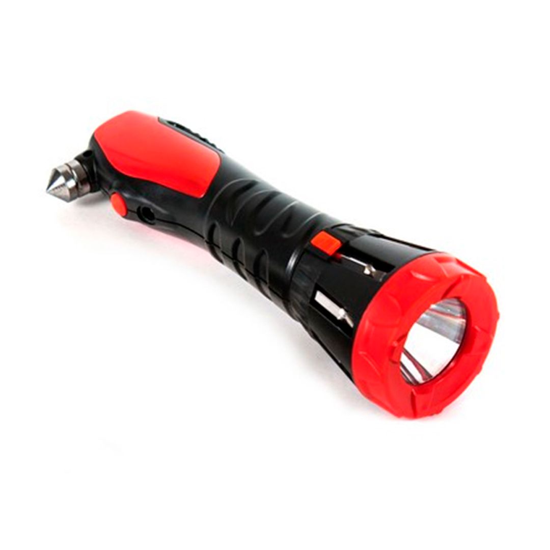 Универсальный фонарик Crest C301, 12V, черно-красный / Измерительный инструмент