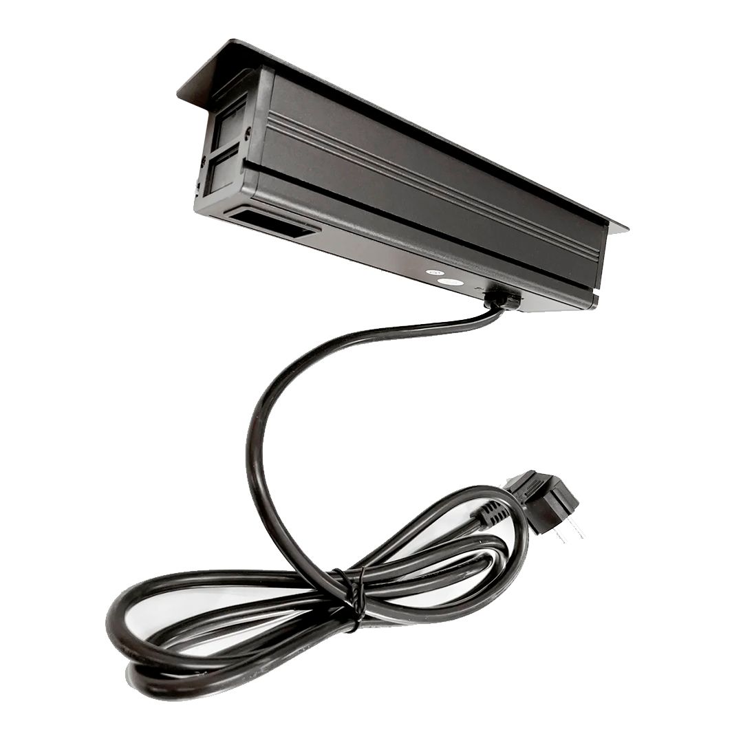 Настольный встраиваемый блок Shelbi SDO-MULT10-B, 3 розетки 200B, USB, Type-C, RJ45, HDMI, чёрный / Сетевые фильтры №3