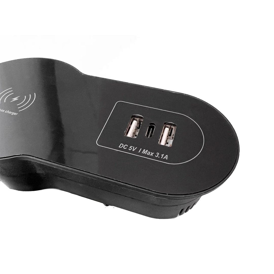 Настольный встраиваемый бокс Shelbi STS-2U1C-B, 2 USB, 1 Type-C, беспр. зарядка, шнур 1,5 м, черный / Сетевые фильтры №3 oe.kz Настольный встраиваемый бокс Shelbi STS-2U1C-B, 2 USB, 1 Type-C, беспр. зарядка, шнур 1,5 м, черный / Сетевые фильтры №3