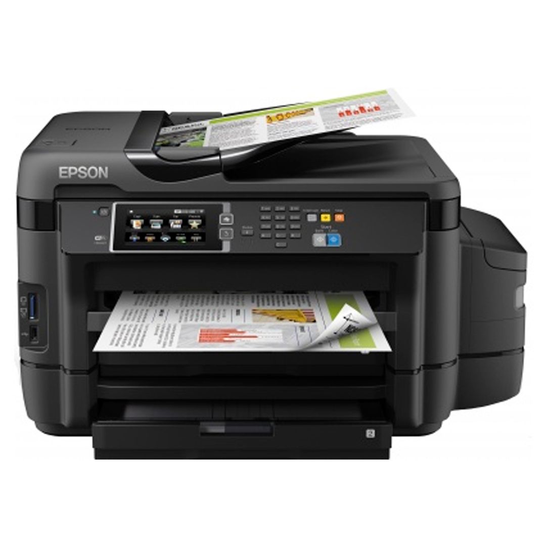 МФУ струйное цветное Epson L1455, А3+, 4800*2400, 32 стр/мин, без кабеля USB, Wi-Fi / Струйные