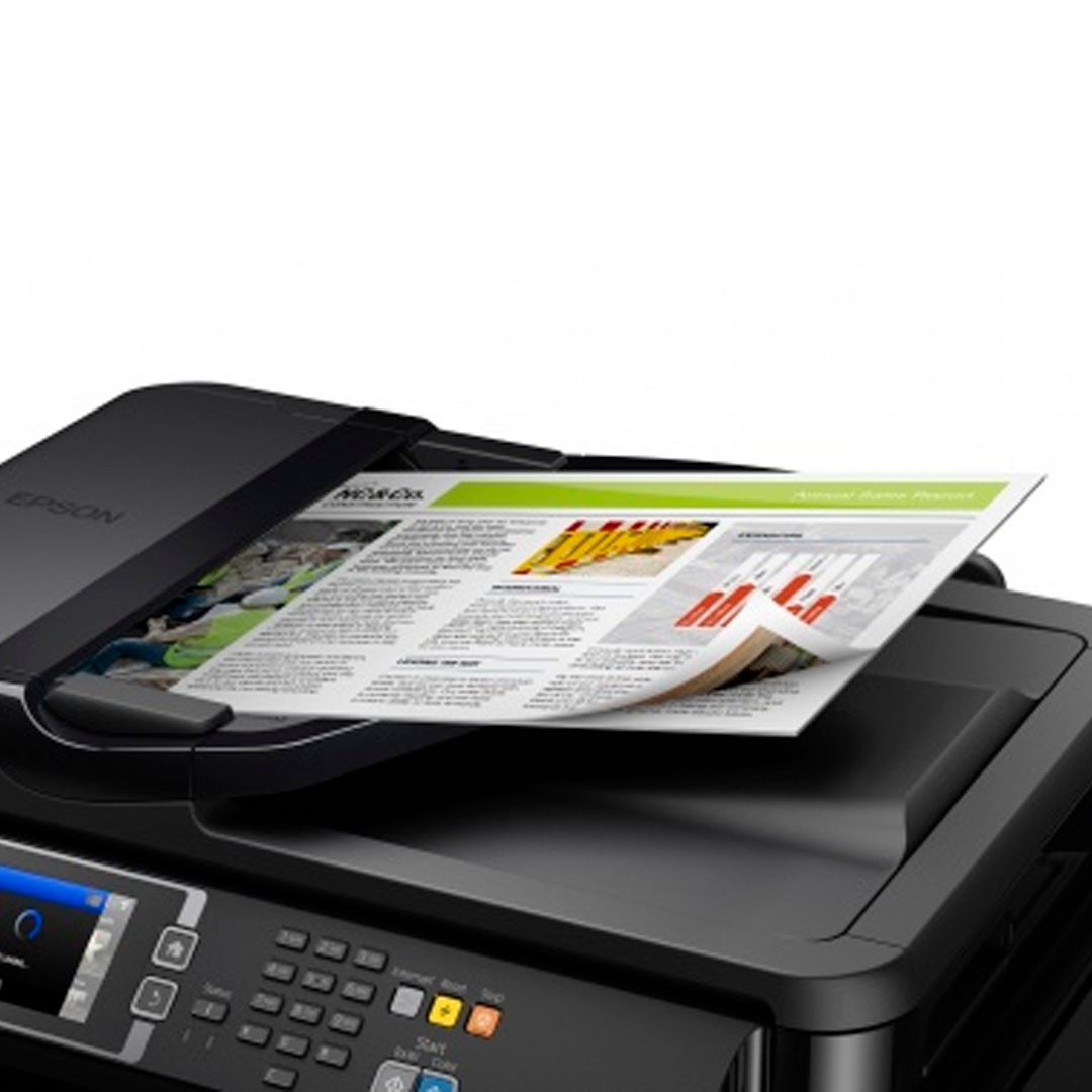 МФУ струйное цветное Epson L1455, А3+, 4800*2400, 32 стр/мин, без кабеля USB, Wi-Fi / Струйные №7