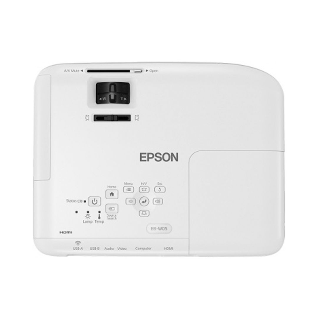 Проектор Epson EB-W05 WXGA  универсальный, LCD, (15000:1), 2,5 кг, белый / Проекторы №3
