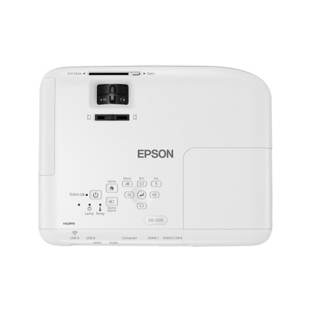 Проектор Epson EB-U05 WUXGA универсальный, LCD, (15000:1), 2,8 кг, белый / Проекторы №3 oe.kz Проектор Epson EB-U05 WUXGA универсальный, LCD, (15000:1), 2,8 кг, белый / Проекторы №3
