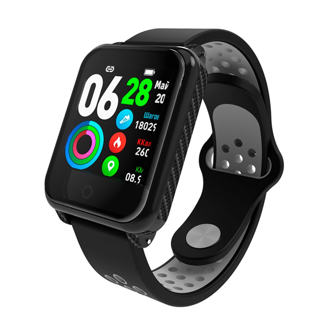 Фитнес трекер Ritmix RFB-510, черный / Фитнес браслеты, смарт часы