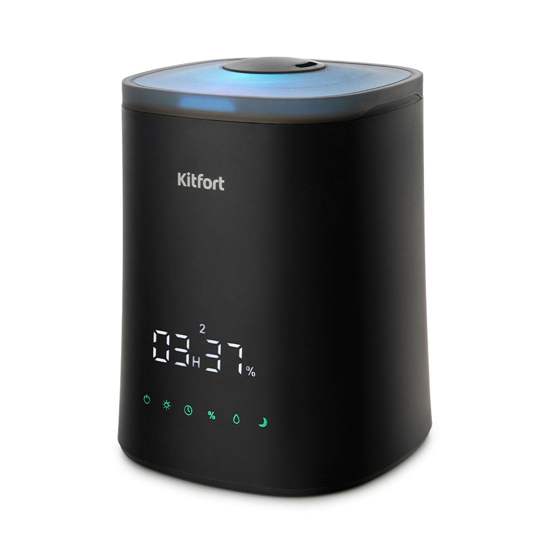 Увлажнитель воздуха Kitfort KT-2808, 4 л, мощность 37 Вт, площадь помещения 30 м², черный / Очистители и увлажнители воздуха