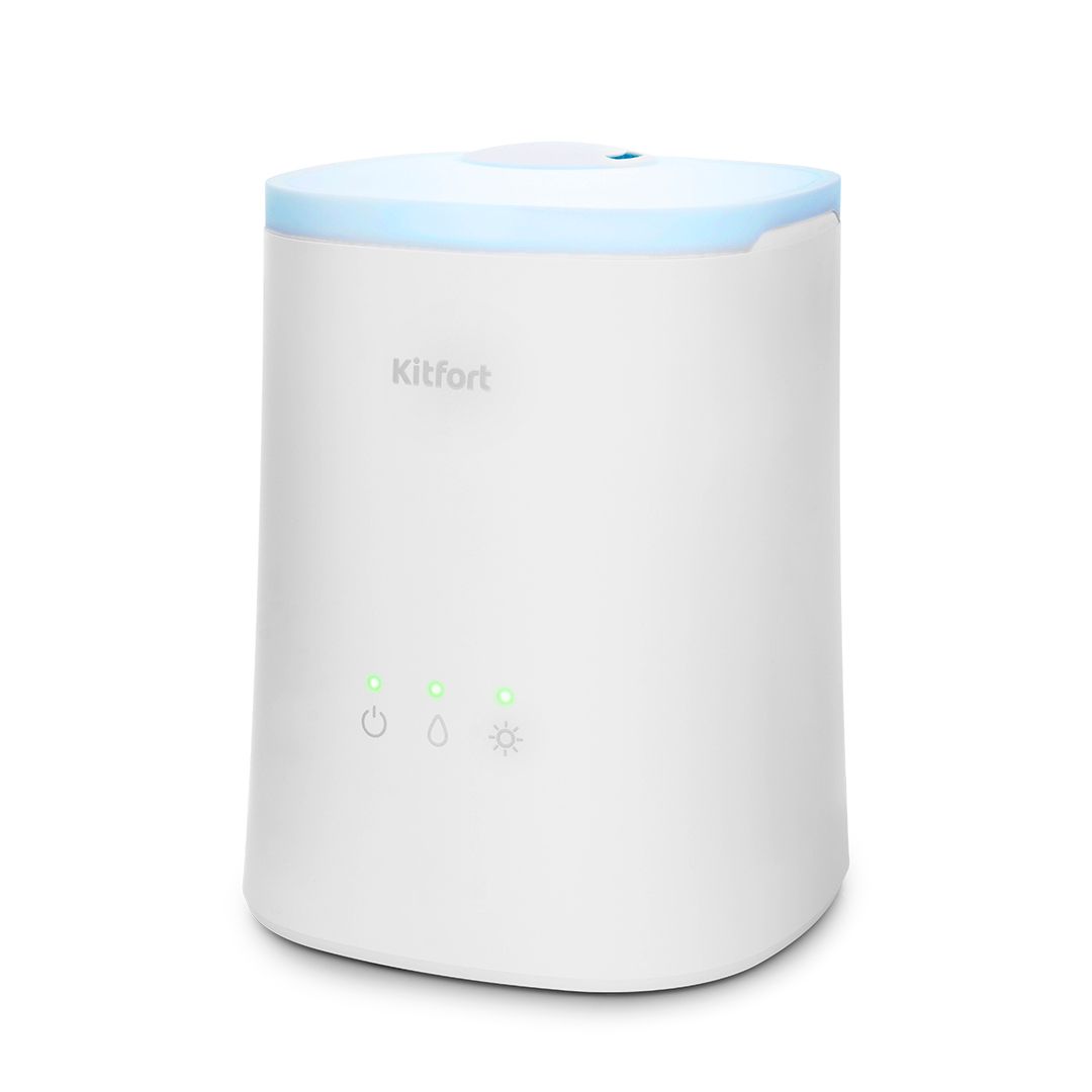 Увлажнитель воздуха Kitfort KT-2807, 4 л, мощность 37 Вт, площадь помещения 30 м², белый / Очистители и увлажнители воздуха