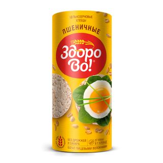 Хлебцы подсоленные ЗдороВо, пшеничные, 150 гр / Здоровое питание