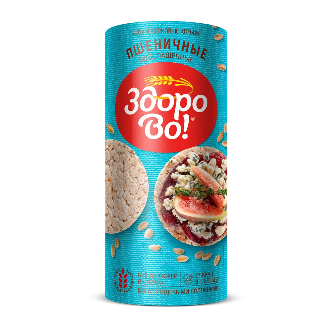Хлебцы подслащенные ЗдороВо, пшеничные, 150 гр / Здоровое питание