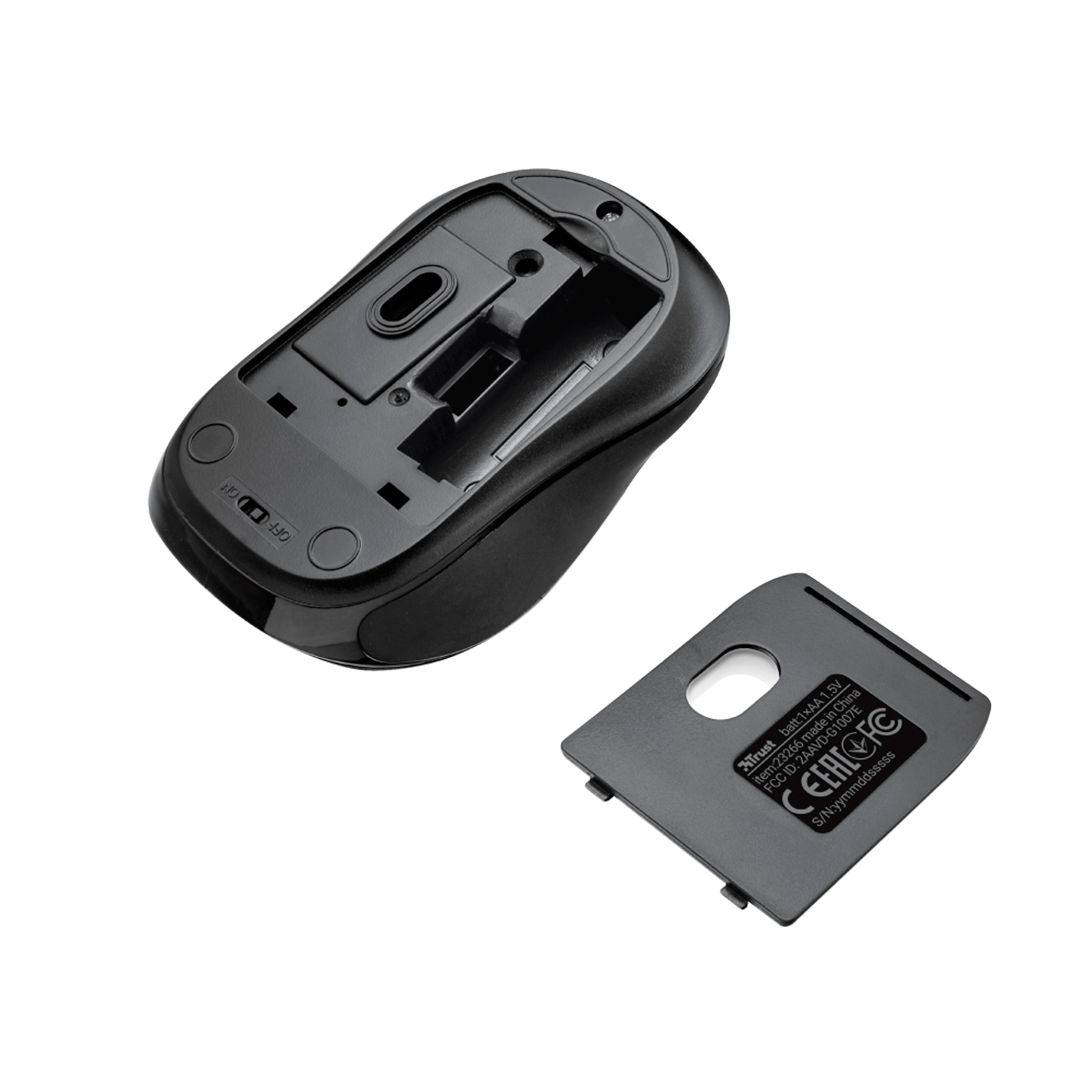 Мышь беспроводная Trust Siero Silent, USB, 4 кнопки, 1000-2400 dpi, оптическая, комбинированная / Мыши беспроводные №4 oe.kz Мышь беспроводная Trust Siero Silent, USB, 4 кнопки, 1000-2400 dpi, оптическая, комбинированная / Мыши беспроводные №4