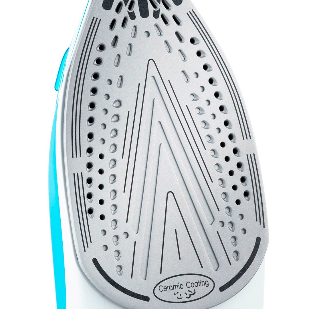 Утюг Kitfort KT-2601, мощность 2200 Вт, резервуар 350 мл, керамическая подошва, синий / Уход за одеждой №4