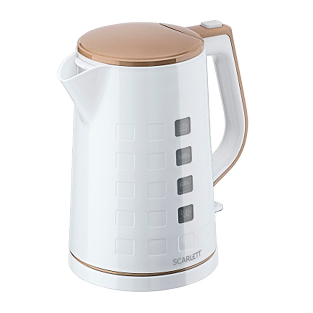 Электрический чайник Scarlett SC-EK18P58, 1,7 л, белый / Чайники	