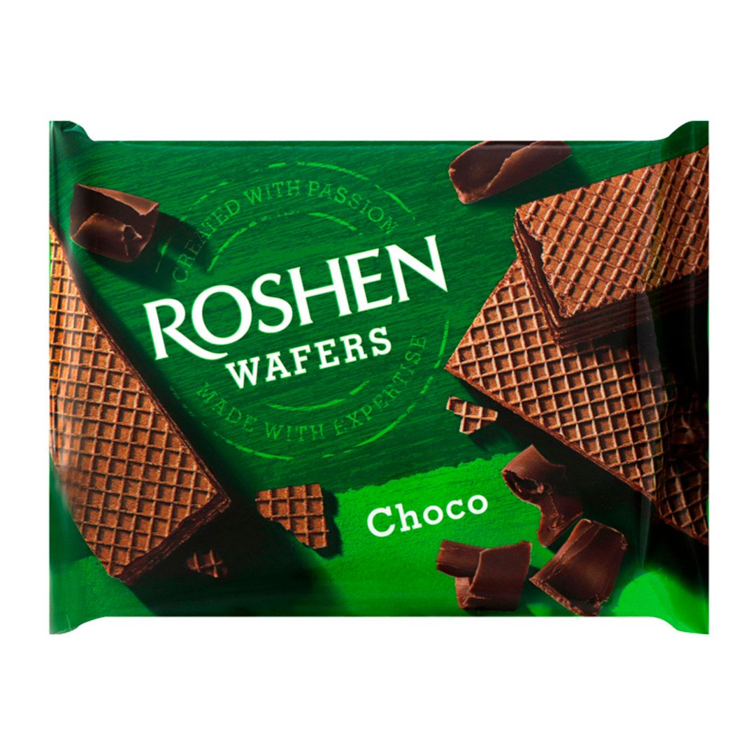 Вафли Roshen Wafers, с шоколадной начинкой, 72 гр