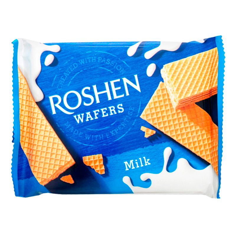 Roshen Wafers вафлиі, сүтті салындысымен, 72 гр