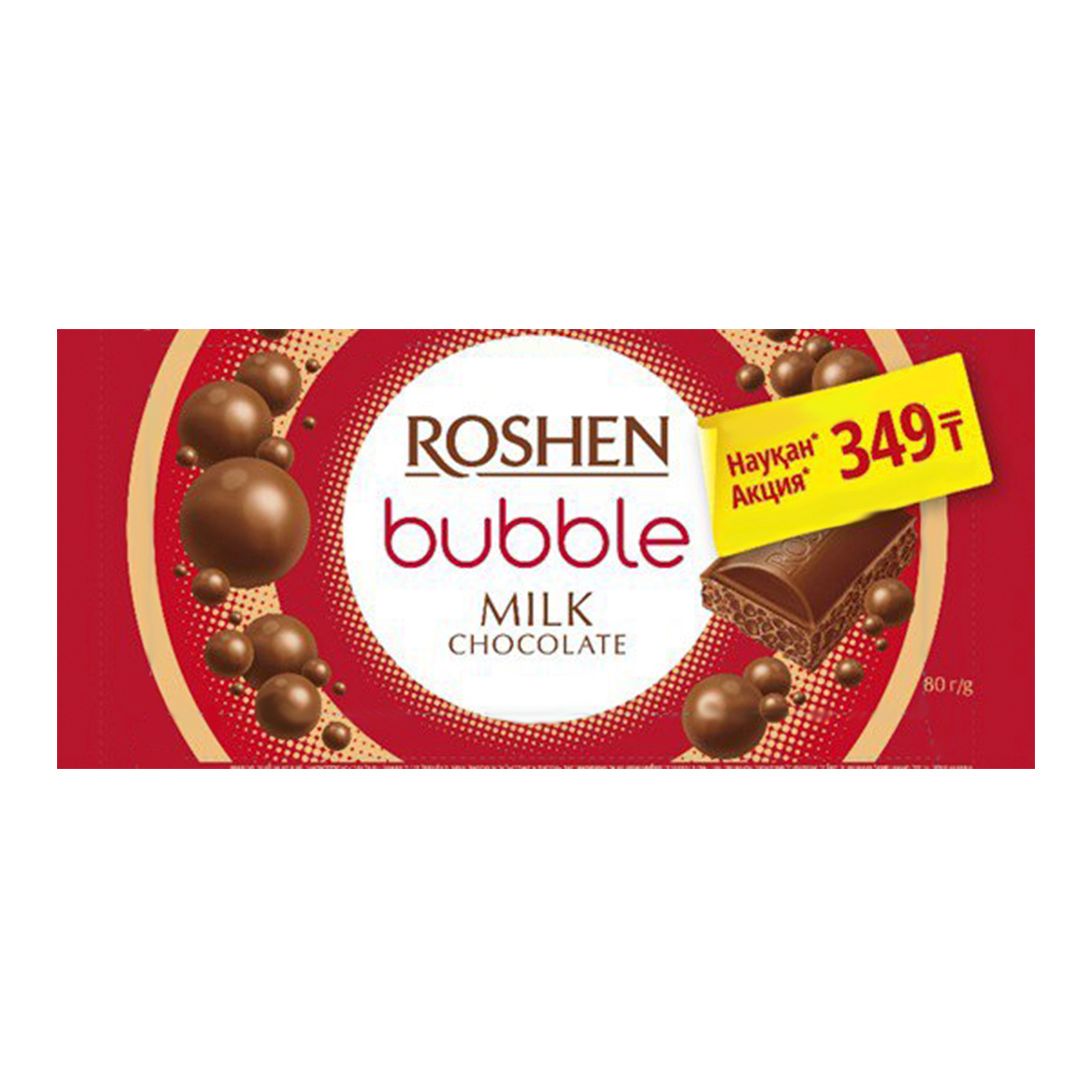 Шоколад молочный Roshen, пористый, 80 гр / Шоколад