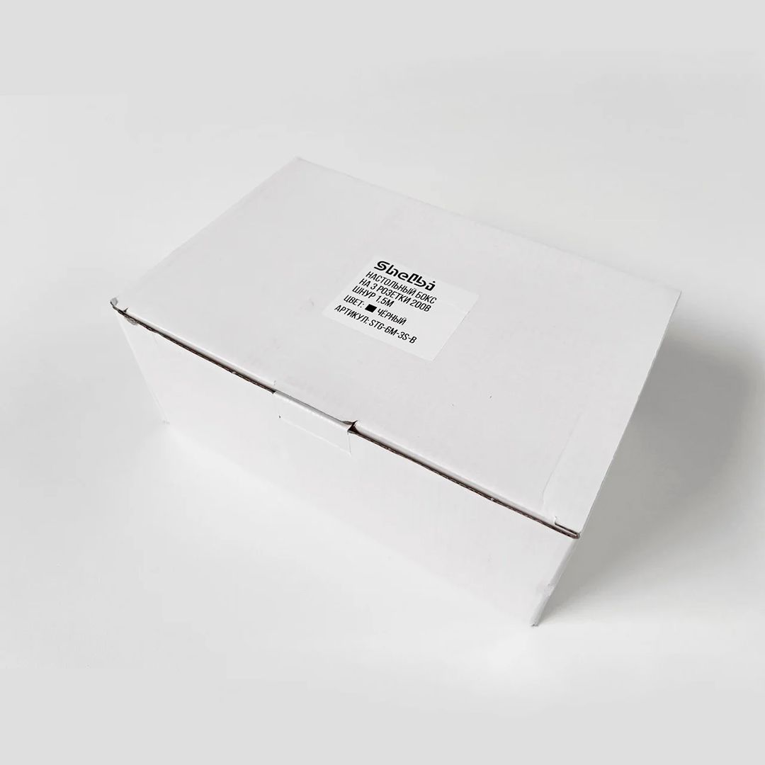 Үстел боксы Shelbi STG-6M-3S-B, 3 розетка 200B, сымы 1,5м, қара / Желілік сүзгілер №4