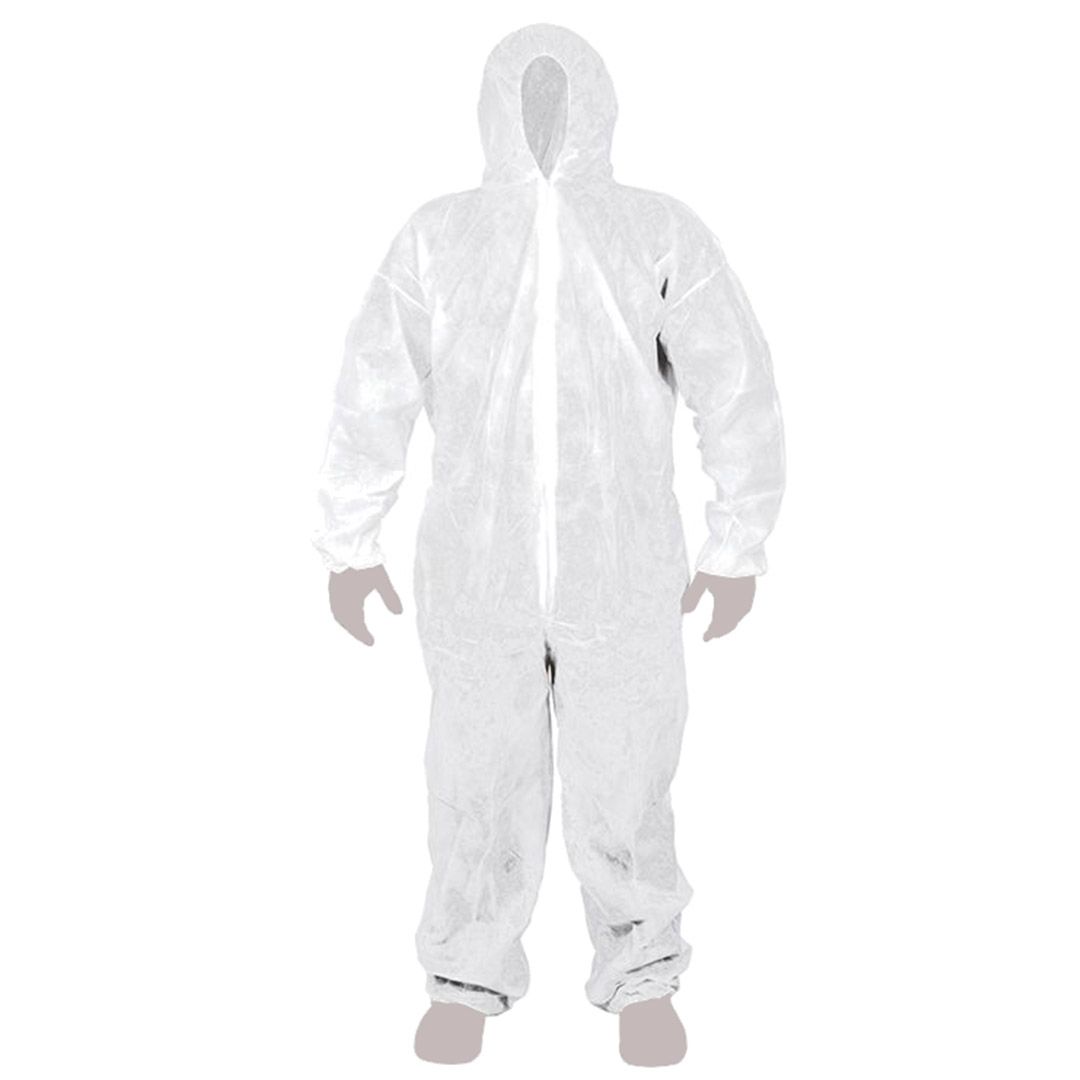 Комбинезон одноразовый от химической защиты, неламинированный, размер L / Одноразовые халаты и шапочки