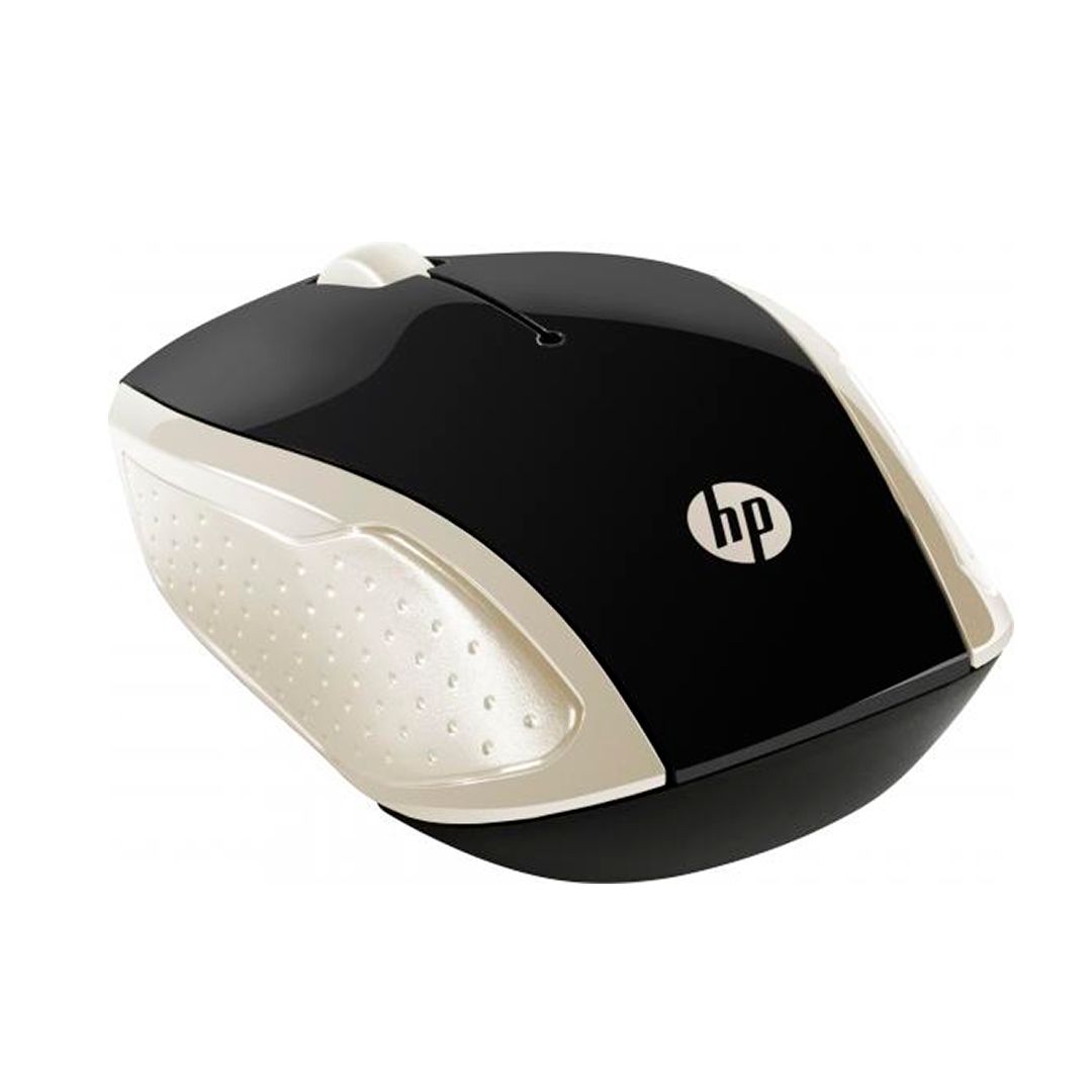 Мышь беспроводная HP 200, USB, 3 кнопки, 1000 dpi, оптическая, золотистая / Мыши беспроводные №2