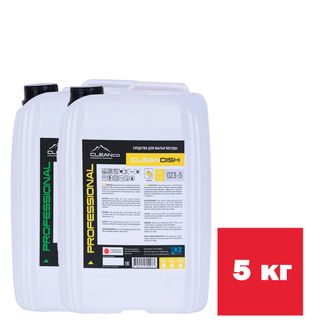 Пенный гель-концентрат для мойки посуды Cleanco "Cleandish Elit", ассорти, 5 кг / Профессиональные средства для кухни