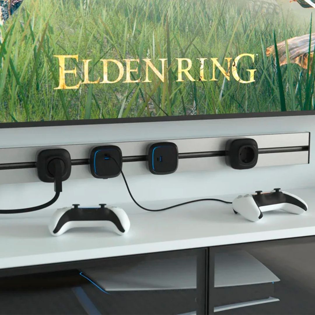 Трековая панель Shelbi SPT-2S-1U1C-05M-S, 2 розетки 220В, 1 USB, 1 Type-C, 500 мм, серебро / Сетевые фильтры №4