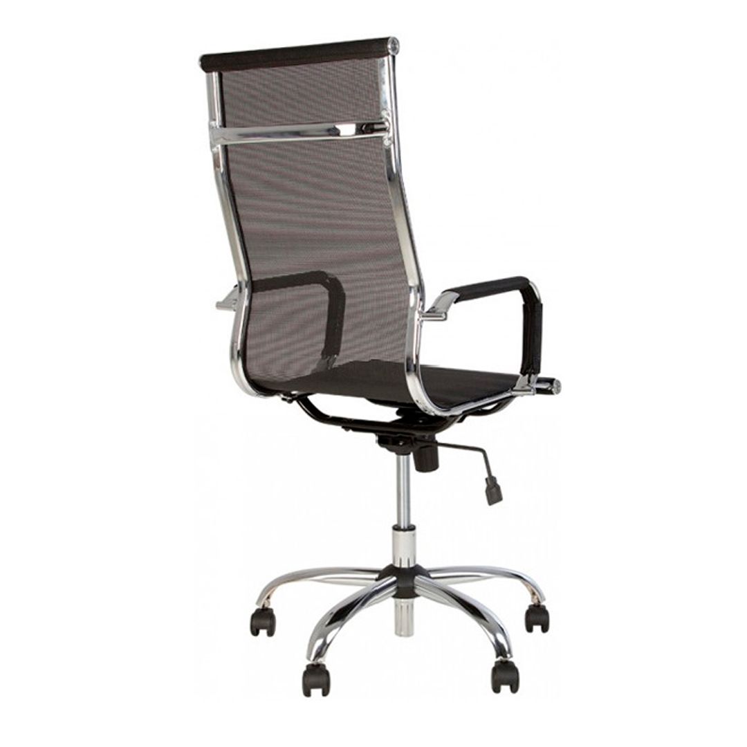 Кресло для руководителей SLIM HB NET TILT CHR68 T-01, сетка, черное / Кресла для руководителей №2