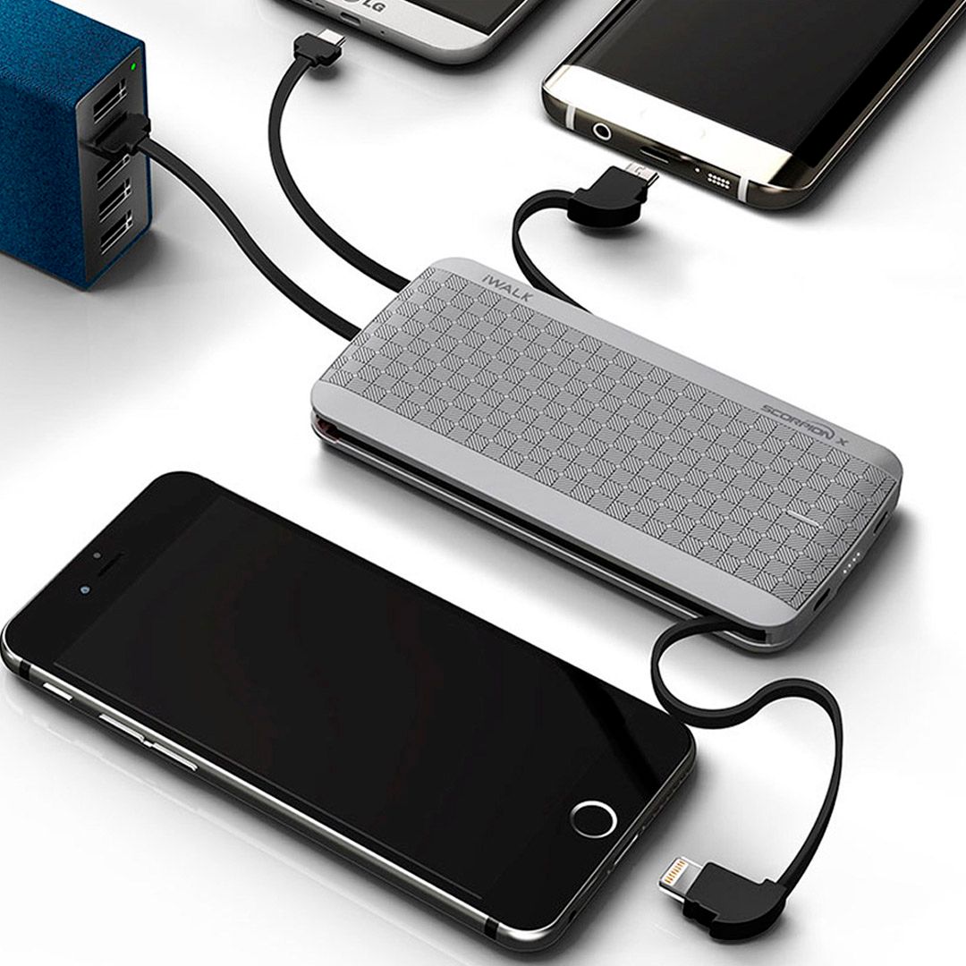 Портативное зарядное устройство iWalk UBT12000X, 12000mAh, 1 USB*5V 2.4A, серое / Портативные зарядные устройства №3