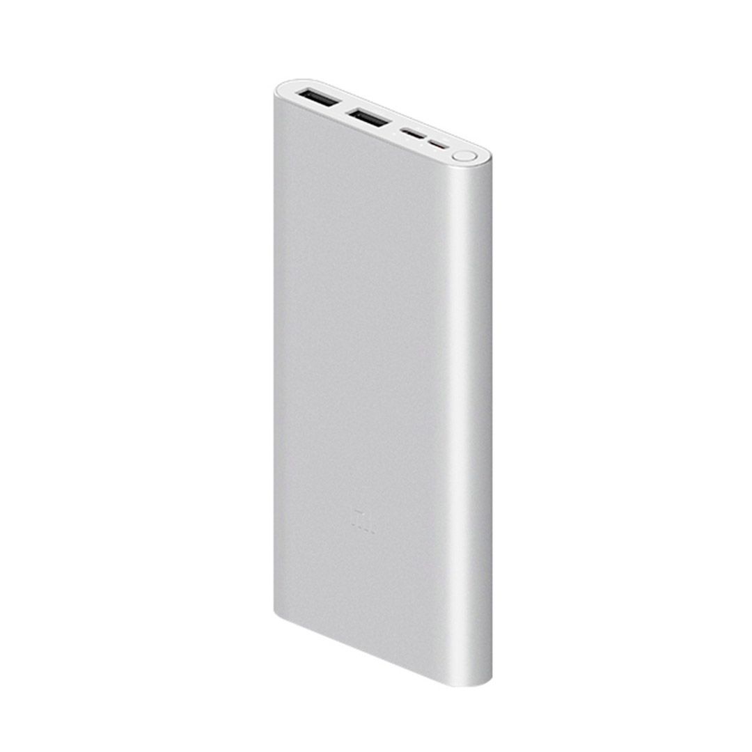 Портативное зарядное устройство  Xiaomi Mi Power Bank 3, 10000mAh, индикатор заряда, серебристое / Портативные зарядные устройства №3