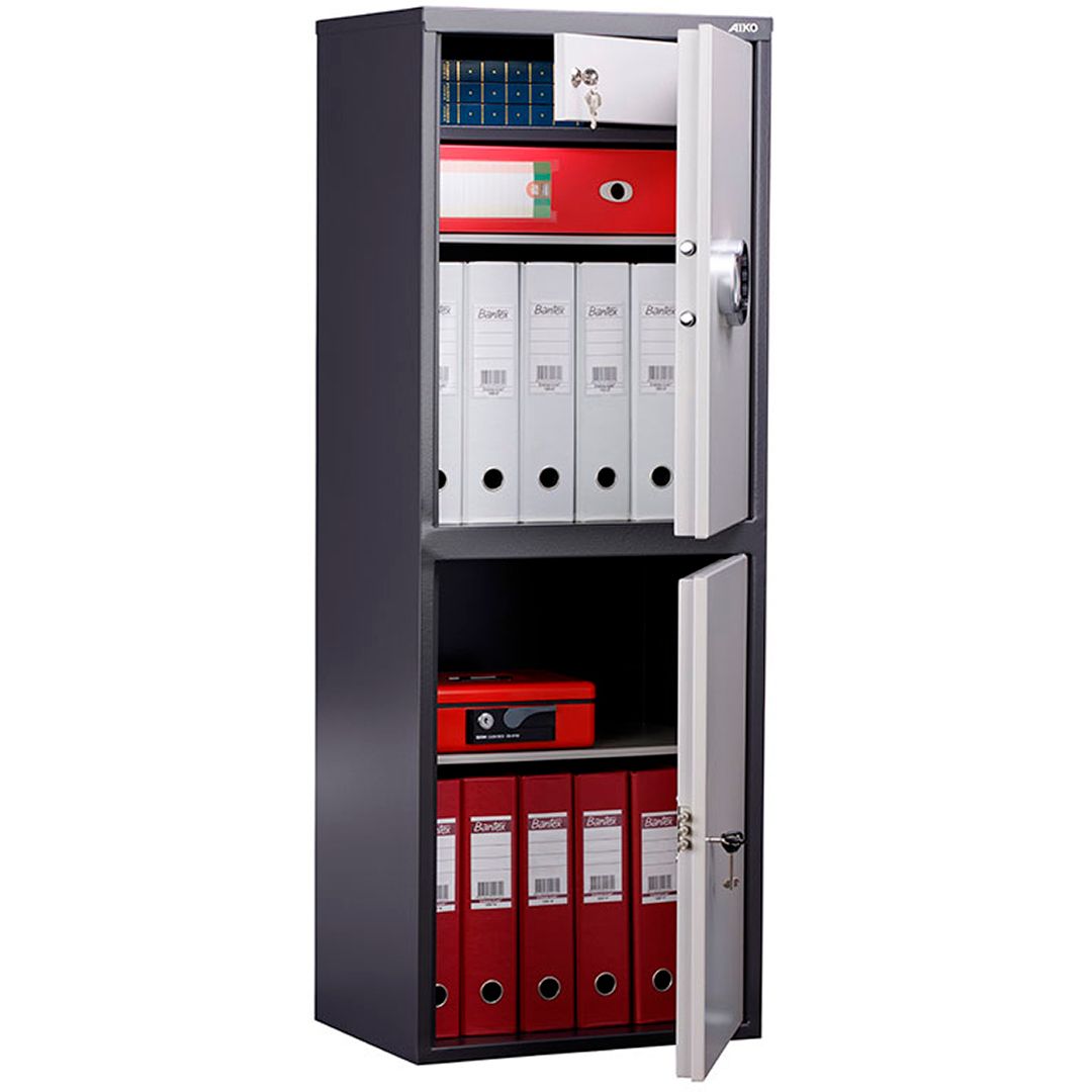 Металлический шкаф Промет "Практик AIKO SL-125/2T.EL", 460*340*1252 мм / Архивные шкафы oe.kz Металлический шкаф Промет "Практик AIKO SL-125/2T.EL", 460*340*1252 мм / Архивные шкафы