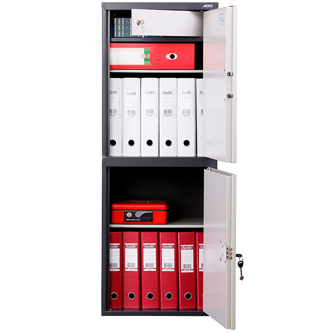 Металлический шкаф Промет "Практик AIKO SL-125/2T.EL", 460*340*1252 мм / Архивные шкафы №2 oe.kz Металлический шкаф Промет "Практик AIKO SL-125/2T.EL", 460*340*1252 мм / Архивные шкафы №2