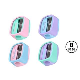Точилка Berlingo "Haze", пластиковая, отверстиями, ассорти, цена за штуку / Точилки