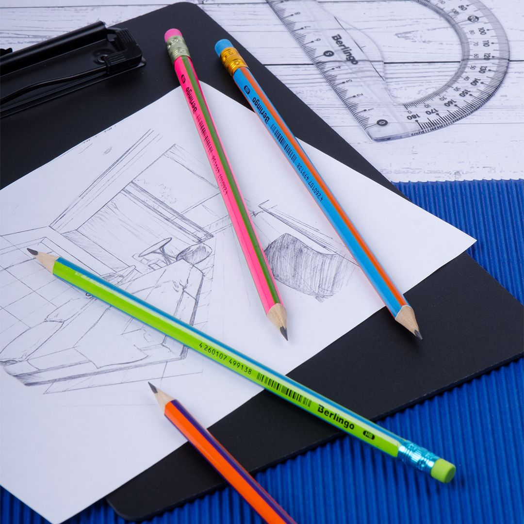 Қара графитті қарындаш Berlingo "Fuze" HB, ағаштан, үшкірленген өшіргішпен, баға бір дана үшін / Қара графитті қарындаштар №5 oe.kz Қара графитті қарындаш Berlingo "Fuze" HB, ағаштан, үшкірленген өшіргішпен, баға бір дана үшін / Қара графитті қарындаштар №5