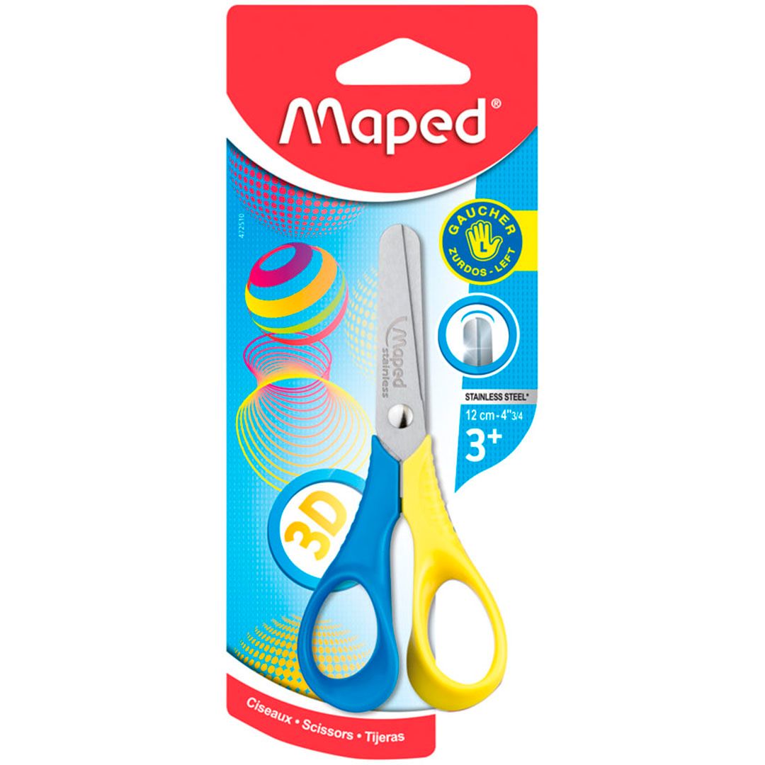 Ножницы детские Maped "Vivo", размер 12 см, для левшей, ассорти / Ножницы детские №3