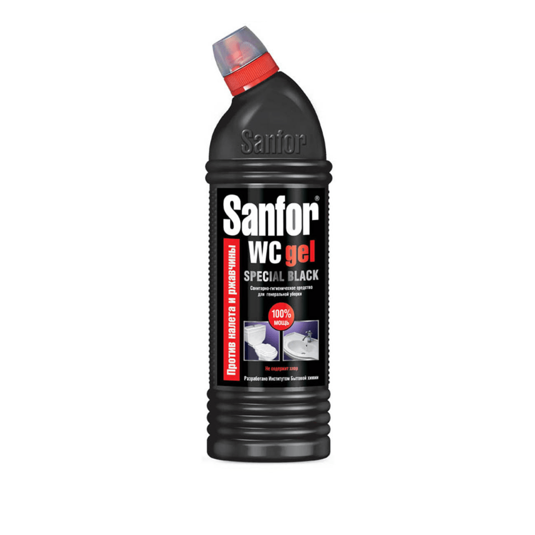 Дәретхананы тазартқыш құрал Sanfor WC "Special Black", 750 мл / Дәретхана және жуынатын бөлме құралдары